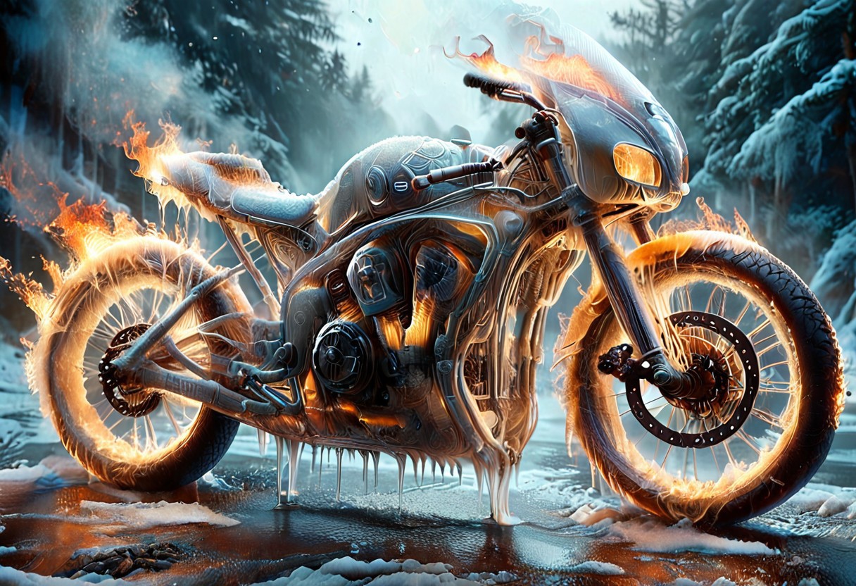 1c3_w1n73r, f1r3, <lora:Varos_-_Fire_Style:0.75> <lora:Varos_-_Ice_Style:0.75> <lora:StS_PonyXL_Detail_Slider_v1.4_iteration_3:0.8> (score_9, score_8_up, score_7_up:1), majestic, (ghost rider with his bike of fire, winter:1.45), elaborate, (ultra realistic:1), (masterpiece, translucent:1.2), best quality, intricate, extremely detailed, detailed background, masterpiece, best quality, highly detailed, sharp focus, hyper-detailed, safe_pos