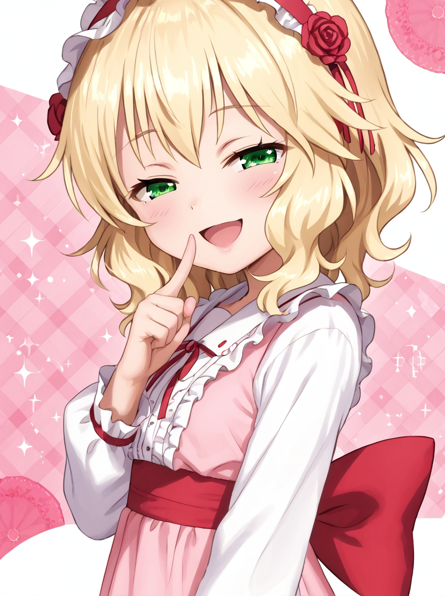detailed background, shiny skin, posing, rating safe,
<lora:kinnotama.pony:1.0>,
kinnotama, momoka, 
half-closed eyes, 
open mouth, smile,