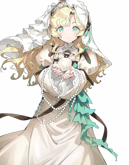 lorelei,1girl,solo,looking at viewer,simple background,white background,veil,cowboy shot,<lora:lorelei'-000014:1>,, masterpiece, best quality, very aesthetic, absurdres,newest, incredibly absurdres,, (Ixy:0.6)),(hiten \(hitenkei\):0.7),