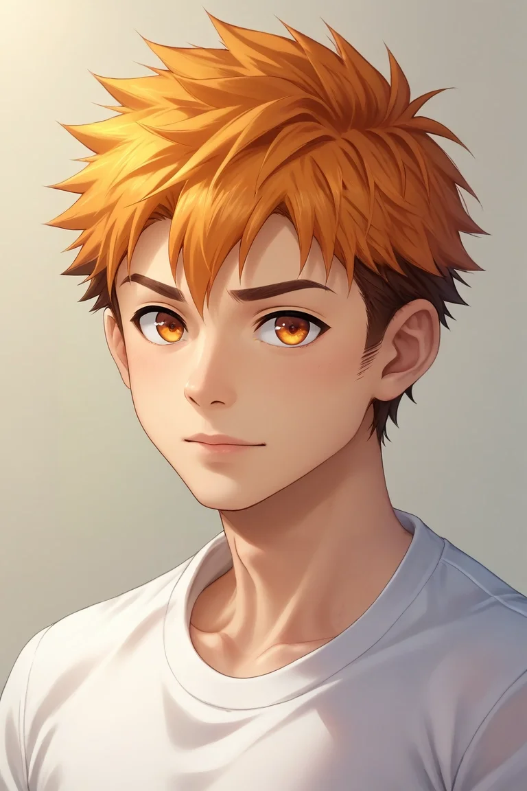 score_9, score_8_up, score_7_up, , rating_safe, intricate details, (photorealistic:0.6), , , 1boy, solo, male focus, <lora:hiro_akiba_pony:0.88>, hiro_akiba, orange hair, orange eyes, short hair, multicolored hair, brown hair, , , , <lora:sdxl_lightning_8step_lora:1>
