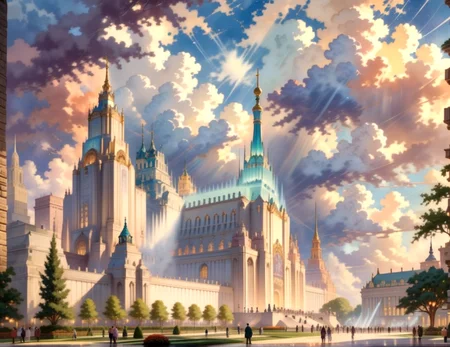 score_9, score_8_up, score_7_up,
<lora:Soviet_Gothic_(Architecture)_(SDXL)_(AD):0.8> Soviet Gothic, monumental architecture, architecture, city, cityscape, scenery, building, skyscraper,
8K, In'ei, chiaroscuro, rim lighting, perfect depth of field shot, beautiful, subsurface scattering, idealized city, wide beautiful boulevards, busy city center, parks and manicured lawn areas, large parks, plazas, detailed fluffy anime clouds, made out of limestone, gothic style, photographic realism, art by Thomas Kinkade,
BREAK zPDXL, zPDXLxxx, <lora:wowifierXL:0.2> art by mooncryptowow <lora:sdxl_lightning_8step_lora:0.4> <lora:detailed_notrigger:0.5>