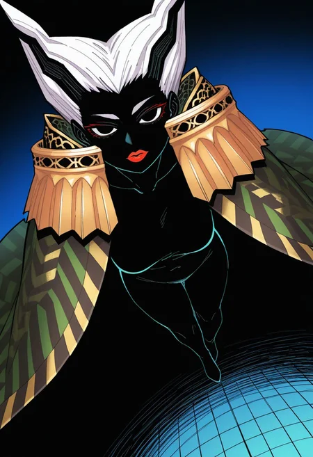lazypos, absurdres,very aesthetic,sharp detail,intricate detail,
official art,artist:yukataro,artist:sparrowl,norakura \(nr kura\),jonpei,(zyugoya, fir3born, naga u:0.5),ireading,(krekkov:0.5),fujimoto tatsuki \(style\),
( Full body portrait, sk4d1smt, colored skin, black skin, multicolored hair, white hair, black hair, lipstick, makeup, cape, epaulets, )
dynamic angle,looking at viewer,(three quarter view:0.2),
(from above:0.2),
(dutch angle:0),
close-up,
colorful,