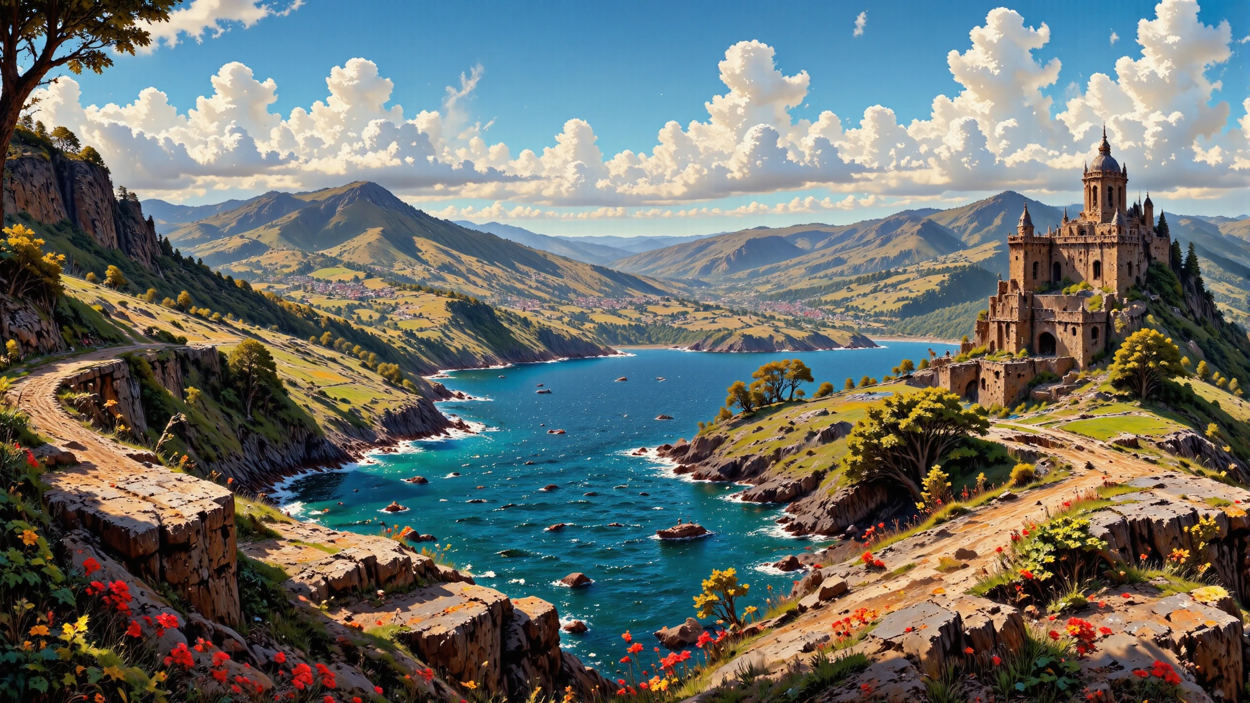 (prison),  beautiful (Cape Verdean) fantasy landscape,  day, woman, intricate, very detailed, sharp, colorful, <lora:Hand v2:1> <lora:Anti-Blur:1> <lora:Insane Detail Slider:0.5>   <lora:Flux.1_Turbo_Detailer:0.6> <lora:flux-photo-transparent_Alpha_1.0:0.8> <lora:flux.1_lora_flyway_Epic-detail_v2:0.6> <lora:Painterly01b_CE_FLUX_AIT:0.8> pntrlyCE_style, <lora:VividlySurreal:0.8>, <lora:FluxMythP0rtr4itStyle:0.8> mythp0rt