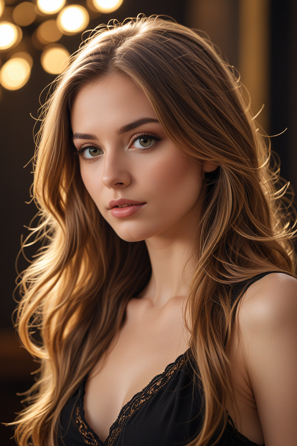RAW, ultra detailed, portrait of beautiful mid-20s American model gorgeous long hair, posing for camera, confident, arrogant, ethereal beauty, bad chick, elegant, narcissism, egoistic, unforgettable, maximum details, ultra high-resolution, 16k, high quality detailed, 8k UHD detailed, beautiful, UHD, bokeh, background Modifiers: extremely detailed, Award-winning photography, studio lighting, photorealistic, very attractive, beautiful, imperial colours, immensely detailed, (Very Intricate),