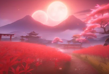 (welost), score_9,score_8_up,score_7_up,score_6_up, (niohxlguardiansprt),, 
scenery, field of Lycoris radiata