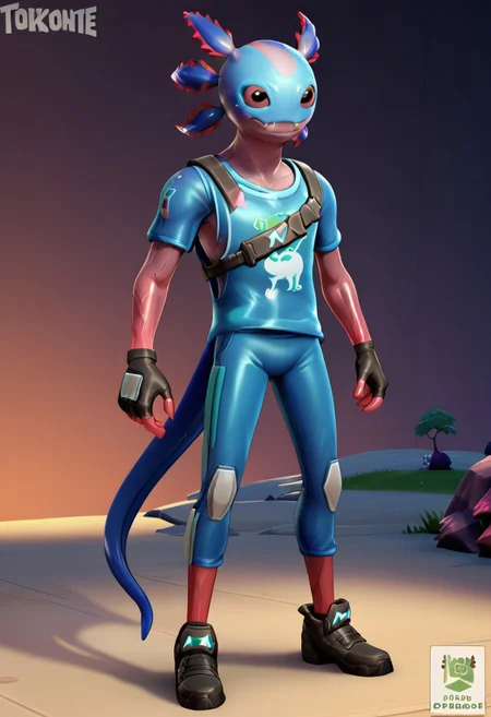 solo, axofortnite, a handsome alien, full body,
AyaP