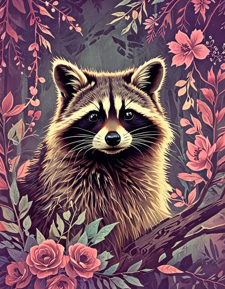 novuschroma15 style cat raccoon on a branch with flowers <lora:novuschroma15 style_colorfx:1> <lora:sdxl_lightning_8step_lora:1>