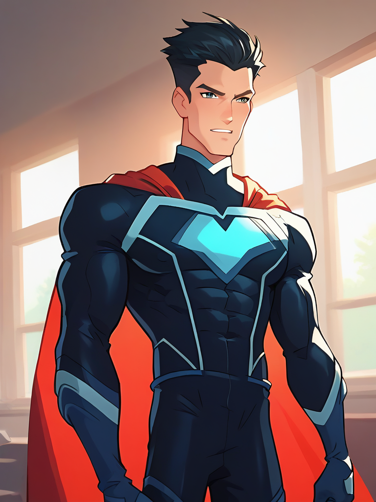 score_9, score_8_up, score_7_up, anime, 1man w1nx_m6le9,  from waist up, superhero, bodysuit, cape, indoors
<lora:Winxm_pxl_0.1:0.9>
<lora:Smooth Anime 2 Style SDXL_LoRA_Pony Diffusion V6 XL:1>