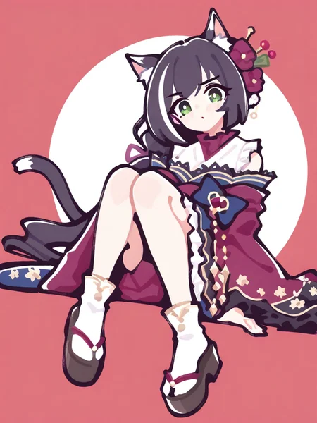 simple background,white background,1girl,solo,full body,looking at viewer,,karyl \(new year\) \(princess connect!\),<lora:294@:1>, masterpiece, best quality, very aesthetic, absurdres