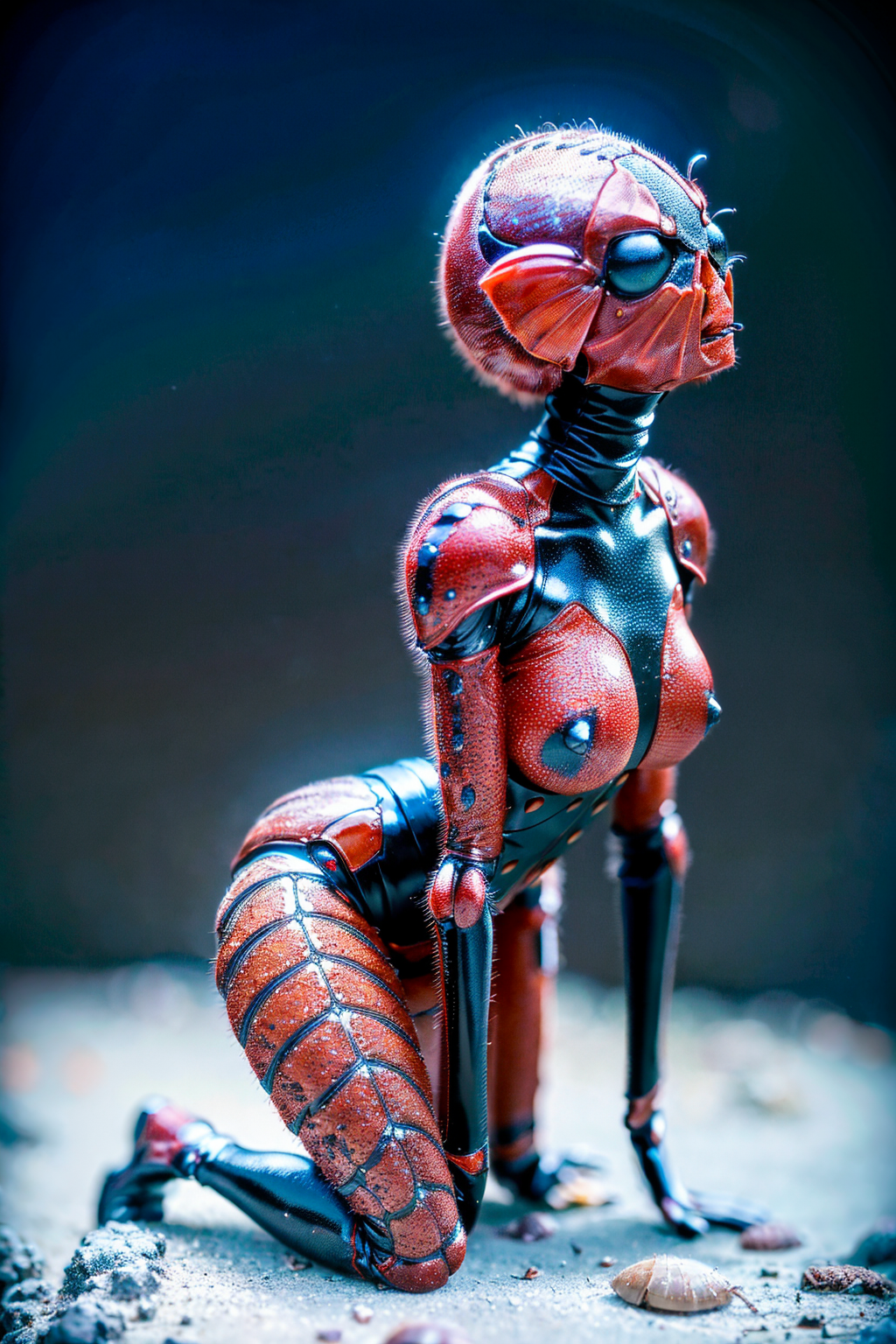 ((Best quality)), ((masterpiece)), (detailed:1.4), full body shot beautiful cyberpunk woman, (armor:1.2), (spider fly bird clothes:1.2), (exoskeleton, shellfish, chitinous cover),
HDR (High Dynamic Range), Ray Tracing,
(8k, RAW photo, best quality, masterpiece:1.2), (realistic, photo-realistic:1.37), ultra-detailed, (detailed dark room), indoors, slim body, beautiful detailed eyes, beautiful detailed face, deep of field, light on face, spot lights, White balance,Rule of thirds,8K RAW, crysisnanosuit EdobSpider <lora:EdobSpider_v1.0:0.5>  <lora:EdobBirds_v1.0:0.5> <lora:EdobBugs_v1.0:0.5>