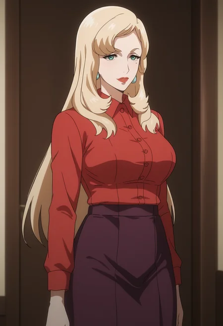 score_9, score_8_up, score_7_up, source_anime,  BREAK, 1girl, solo,   <lora:DX888Elena:1>, elena hanakaze, mature female,  mole, very long hair,   BREAK, red shirt, long skirt, earrings, jewelry