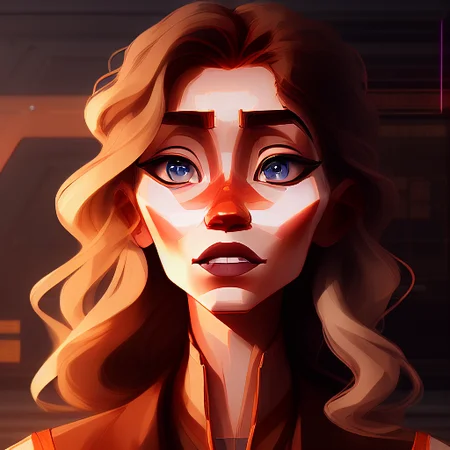 symbolism full body portrait of a toned, lithe, Depressed Engineer woman, Dazzling, troll_face, with long blond hair wearing hem , digital art, trending on artstation, highly detailed, fine detail, intricate, outrun, vaporware