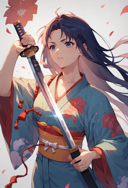 score_9, score_8_up, score_7_up, 1girl, holding sword unsheathing, japanese clothes, kimono, long hair
<lora:unsheathing_2_final:1>