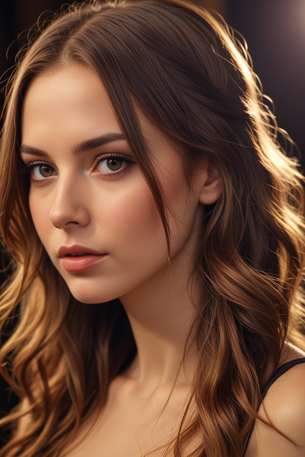 Detailed,  close up of beautiful mid-20s American model gorgeous long hair, posing for camera, confident, arrogant, ethereal beauty, bad chick, elegant, narcissism, egoistic, unforgettable, maximum details, highres, 8k high quality detailed, 8k UHD detailed, beautiful, coming through an anonamoly, UHD, bokeh, background Modifiers: extremely detailed Award winning photography, studio lighting, photorealistic very attractive beautiful imperial colours ultra detailed, (Very Intricate)