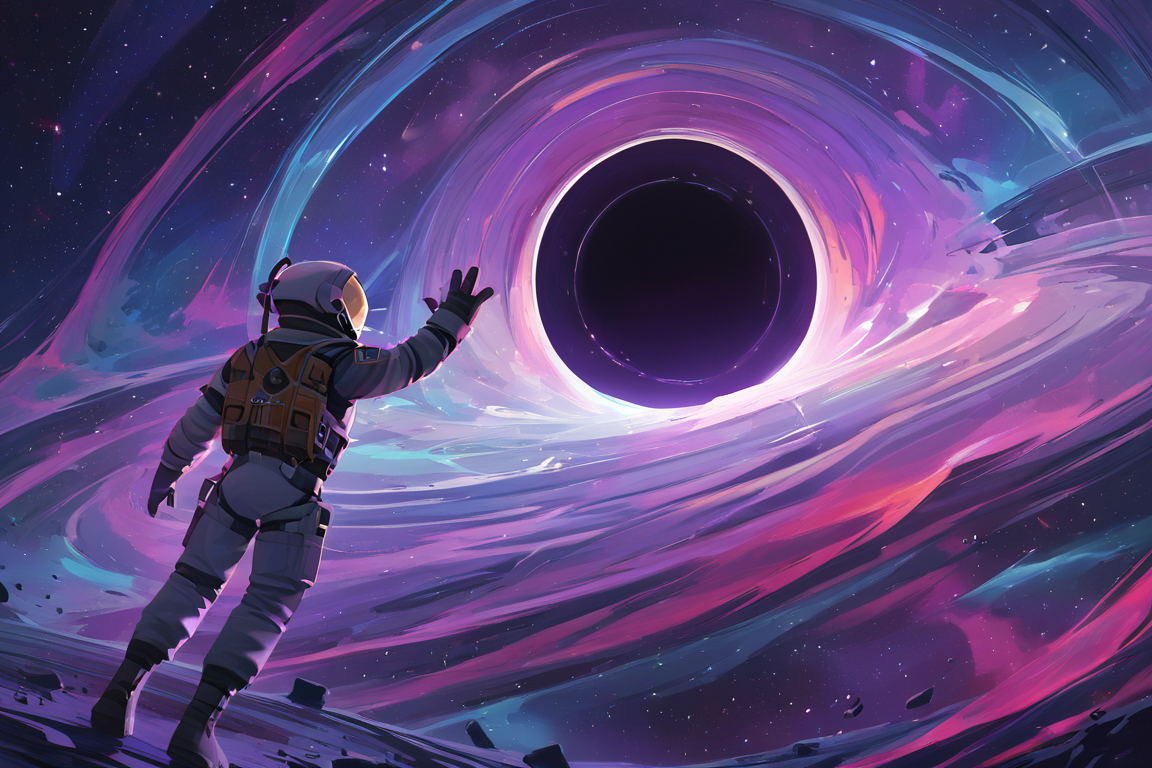 PDXL, <lora:BlackHoleV1:1>, bl4ckh0l3, space, stars, black hole, event horizon, astronauts
no people