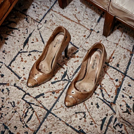score_9,score_8_up,score_7_up,score_6_up, uncensored, from above, high angle, source_anime, photo, , removed shoes, high heels, ,worn shoes, worn insoles, living room,