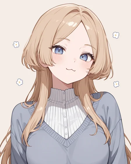 masterpiece, best quality, highres, simple background, :3,
1girl, jfcut, long hair, parted bangs, 
<lora:jellyfish_haircut_il_v1:0.5>