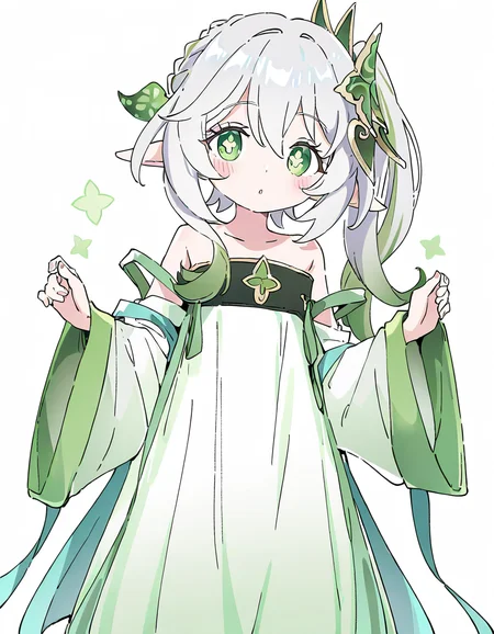 1girl,simple background,white background,hanfu,cowboy shot,alternate costume,nahida \(genshin impact\),<lora:hanfu-000018:1>,, bare shoulders, masterpiece, best quality, very aesthetic, absurdres,newest, incredibly absurdres,, (Ixy:0.6)),(hiten \(hitenkei\):0.7),