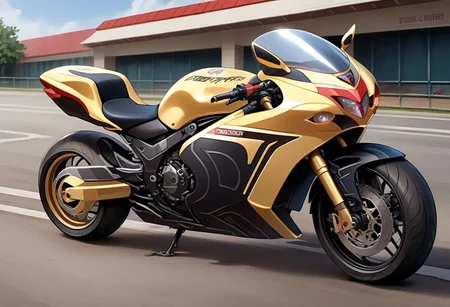 score_9,
rider machine, ducati, yellow motorcycle