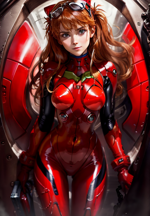 <lora:als:0.8>, alsps, 1girl, solo, smirk, Asuka-Langley, (acclaimed, alluring, captivating, exciting, gorgeous, striking:1.3)