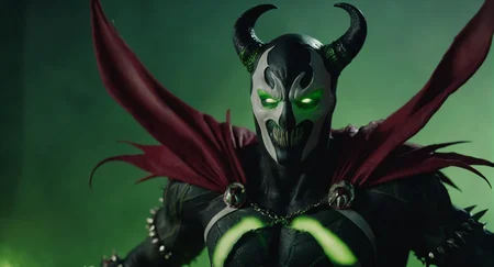 cinematic film still of (Cinematic Film stock footage style) in (arri alexa style) (Kodak film print style),
<lora:Spawn:1>
Spawn a demonic creature with a demon like face and a demon like body and a living symbiotic costume and glowing green eyes, shallow depth of field, vignette, highly detailed, high budget, bokeh, cinemascope, moody, epic, gorgeous, film grain, grainy