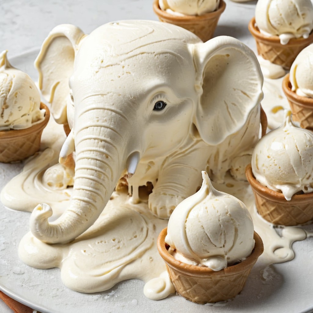 elephant shaped ice cream,