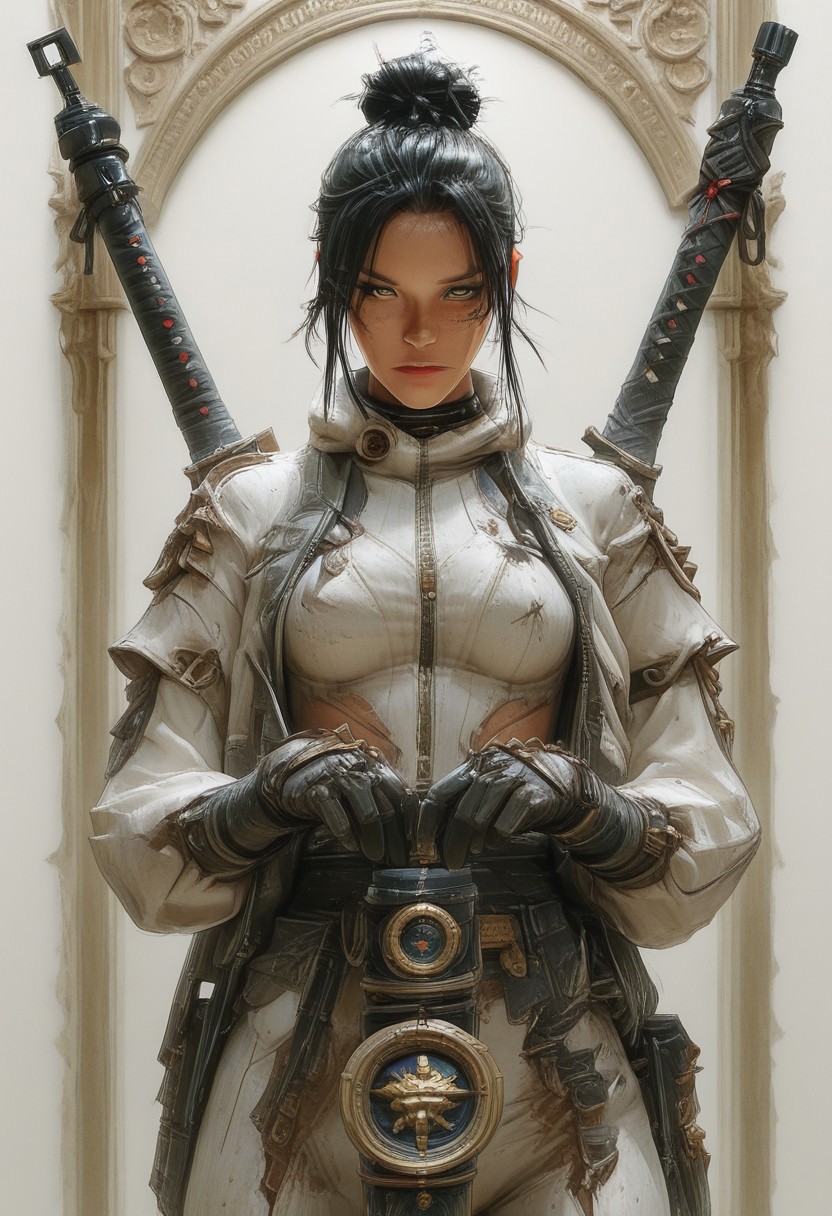 Anime 3D cyber warrior japan girl, Fantasy-themed, swift brush strokes, epic fantasy character art, an ultrafine detailed painting, fantasy art, natural, shimmering, vibrant, gothic, rpg,1400ad, ultra detailed, detailed, immersive, reminiscent of high fantasy RPG games, HD, masterpiece, best quality, hyper detailed, super realistic, perfect face, perfect hands, award-winning, professional, breathtaking Gold natural, shimmering, vibrant, gothic, rpg,1400ad, ultra detailed, detailed, immersive, reminiscent of high fantasy RPG games, HD, masterpiece, best quality, hyper detailed, super realistic, perfect face, perfect hands, award-winning, professional, breathtaking, linquivera exquisite Escarpment chilly weather pointillism style