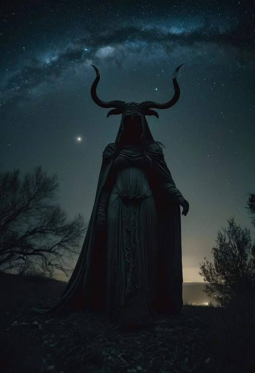 Within a haunting birch forest, under the shroud of a pitch-black night, an unsettling scene unfolds. A mythical Taurus, embodying ancient malevolence, emerges, while a Phoenician princess, draped in dystopian baroque, stands ensnared in sinister intent. Capture the eerie convergence in a single frame a tale of forgotten darkness and desolate destiny.
, his form illuminated solely by the faint glow of the Milky Way above, hwr hair swaying gently in the whispering wind.
Amidst the quietude of the night, their presence exudes a sense of ancestral strength and resilience. Behind them, the low-toned hues of the Milky Way cast a mesmerizing backdrop, a cosmic tapestry weaving tales of both past and future.
atmospheric haze, shrouded DARK Background, Film grain, cinematic film still, shallow depth of field, highly detailed, high budget, cinemascope, moody, epic, OverallDetail, gorgeous, 2000s vintage RAW photo, photorealistic, candid camera, color graded cinematic, eye catchlights, atmospheric lighting, skin pores, imperfections, natural, shallow dof,.