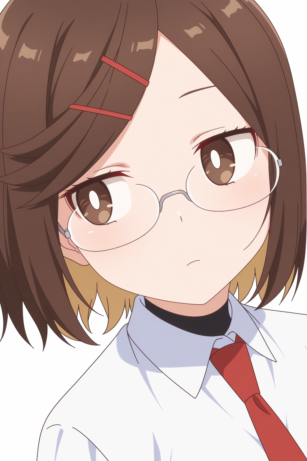 anime coloring, newest, masterpiece, Konoha Koga, school uniform, glasses  <lora:Ninja_to_Koroshiya_no_Futarigurashi_-_Konoha_Koga-_-illustrious:0.8>