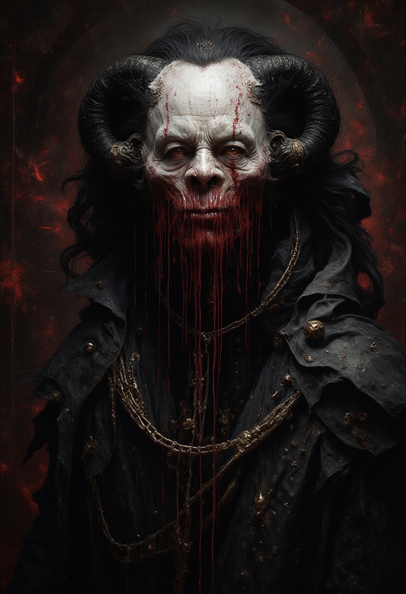 DnD_Grainyboyz,grainy, noise, Dark cyberpunk artwork of THE PROGENITOR OF LUST, Extremely hyper realistic detailed
