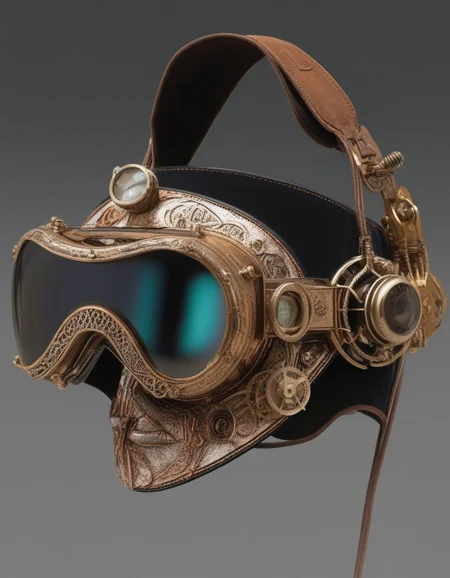 vsnz headset , in  steampunk artstyle  <lora:AppleVisionProDoguXL_vsnz:1>
