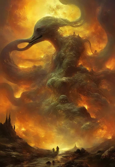 best quality, masterpiece, painting, concept art,  ((((High angle From avove, camera from above, Bird's-eye view, aerial shot view)))), In the heart of the absurdes,land of alien worms, ,organic,abomination,remains of fallen giants,giant  skeletons,overgrown,toxicity,mutation,dense fog,atmospheric haze,cloud, alien flora, liquid, ligaments, connections, biological, subsurface scattering,caustic,  light particles, rainy, twisted architecture intricate detail, surreal masterpiece of contrast, blending the energy of  fantasy  with the scifi aesthetic,mix of science fiction and fantasy,swirling,attraction,interaction,low gravity,scifi dark fantasy,vibrant colors,dramatic,tragic,melancholy,dark dream,cosmic horror,alienscape,otherworldy,weird,professional,perfection,visually stunning,mesmerizing,disturbing,mystical touch,highly detailed, intricate,painted in high resolution,close-up,  primary colors,acid bleeding deep colors, no gradients, illustration,ferrotype,grisaille,scenery, ((no humans)),
 composition explores the boundaries of reality, creating a visually arresting scene that defies conventional norms, Dive into the eerie and thought-provoking atmosphere as the surreal narrative unfolds in this captivating and unsettling artwork,epic scale
<lora:John Harris Style:0.8> John Harris Style page,Arik roper,Ben Templesmith,Tsutomu Nihei,Henry Fuseli,tomasz alen kopera 