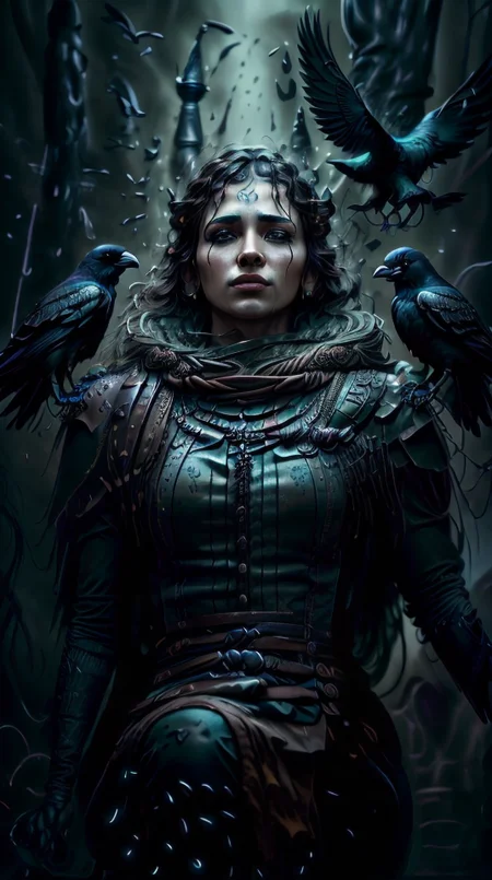 a profestional picutre of 1man, <lora:Concept - Crowmancer:0.7> a powerfull wizard , crowmancer, feathers , <lora:WitchcraftPunkAI:1.2> witchcraftpunkai Wanderlust's Rest: Behavior: The character reclines against a tree or structure, their gaze distant as they take in the world around them. Their movements are unhurried, reflecting their enjoyment of the present moment and their connection to the land. , , camera angle dutch angle and portrait, photorealism,unreal 5 daz,perfectly drawed hands,perfectly drawed face,perfect body,extremely detailed artgerm greg rutkowski greg,((ultrasharp)),((masterpiece)),((best quality)),((ultradetailed)),((intricated details)),ultradetailed character,detailed face,intricated face details,<lyco:GoodHands-beta2:1>,extremaly detailed background,perfectly detailed face,character focus,intricated details of face,fFaceDetail <lora:add_detail:0.7> ultra realistic,32k,RAW photo,(high detailed skin:1.2),8k uhd,dslr,soft lighting,high quality,film grain, beautiful and aesthetic,extremely detailed <hypernet:sxzBloom_sxzBloom:1>,8k, extremely_clear,