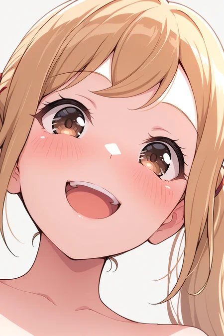 masterpiece, best quality, amazing quality,
<lora:Arisa_IL:1> arisa, 1girl, solo, smile, looking at viewer, open mouth, brown eyes, portrait, blush, :d, simple background, teeth, bangs, upper teeth only, close-up, twintails