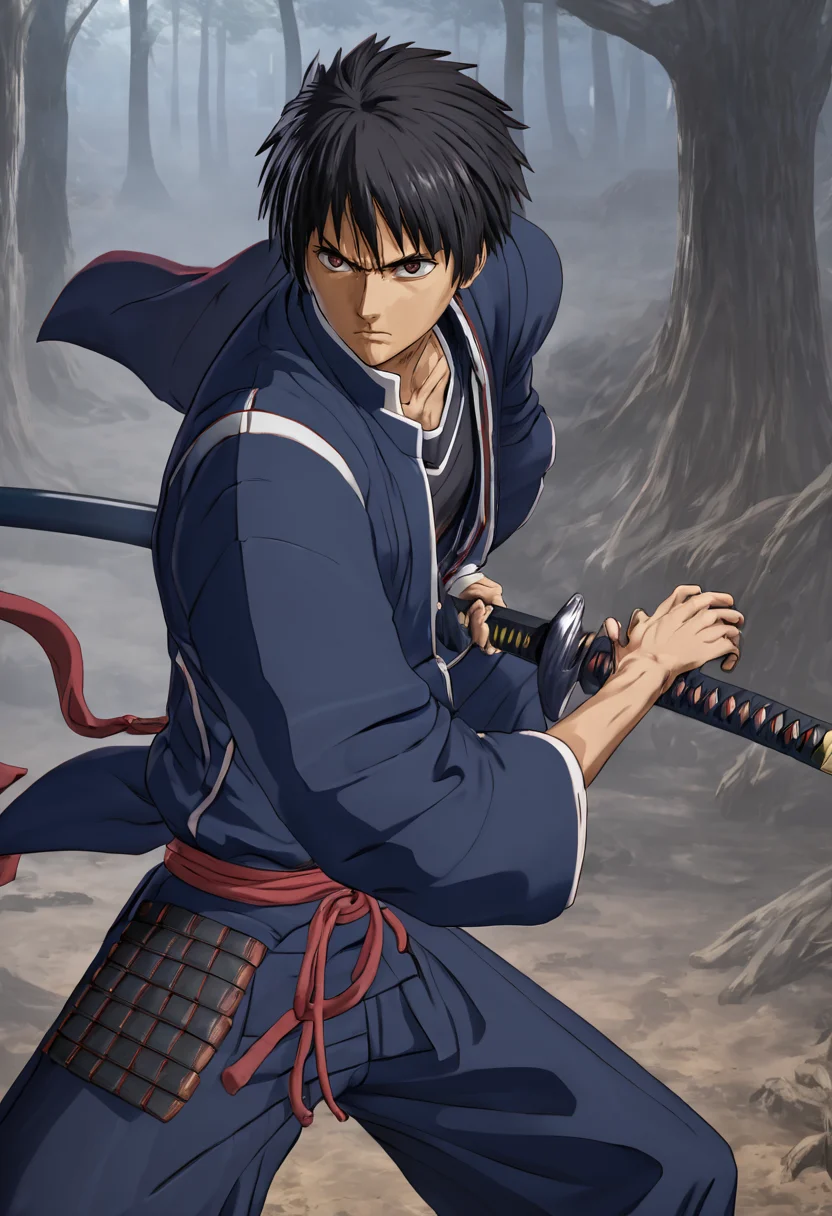 1boy,
battoujutsu sword stance,ready to draw,
sheath, sheathed,katana,
serious, focused,agressive,
3d anime style,
3d fantasy background,
<lora:battoujutsu-sword-stance:1>