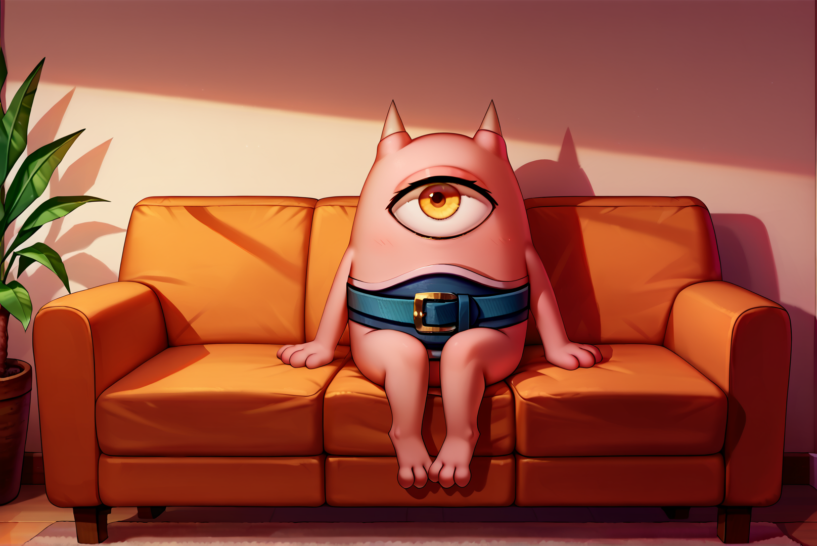 score_9, score_8_up, score_7_up, score_6_up, Detailed Background, BREAK
<lora:Manako_One_Punch_Man:1>,  1girl, manako, cyclops, belt, living room, yellow eyes, sitting on couch, no humans,