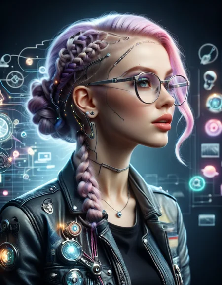 Light Projection,a portrait of a beautiful woman painted on wall with light,stunning beauty,soft light, pastel colors, muticolore hair, punk, line art,simple background, modernism, glowing lips, piercings, lips closed, light smile, masterpiece, natural style, braids, neon, detailled iris, rich woman, big glasses, nerd, ral-iontivevisions <lora:ral-iontinvevisions-sdxl:1> ral-iontivevisions landscape