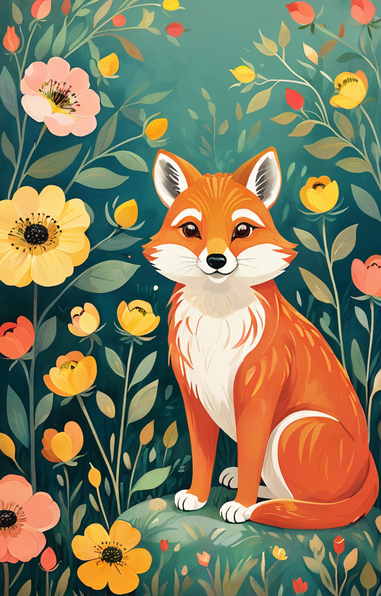 masterpiece,best quality,<lora:tbh77-sdxl:0.8>,illustration,Style of Flora Waycott animals