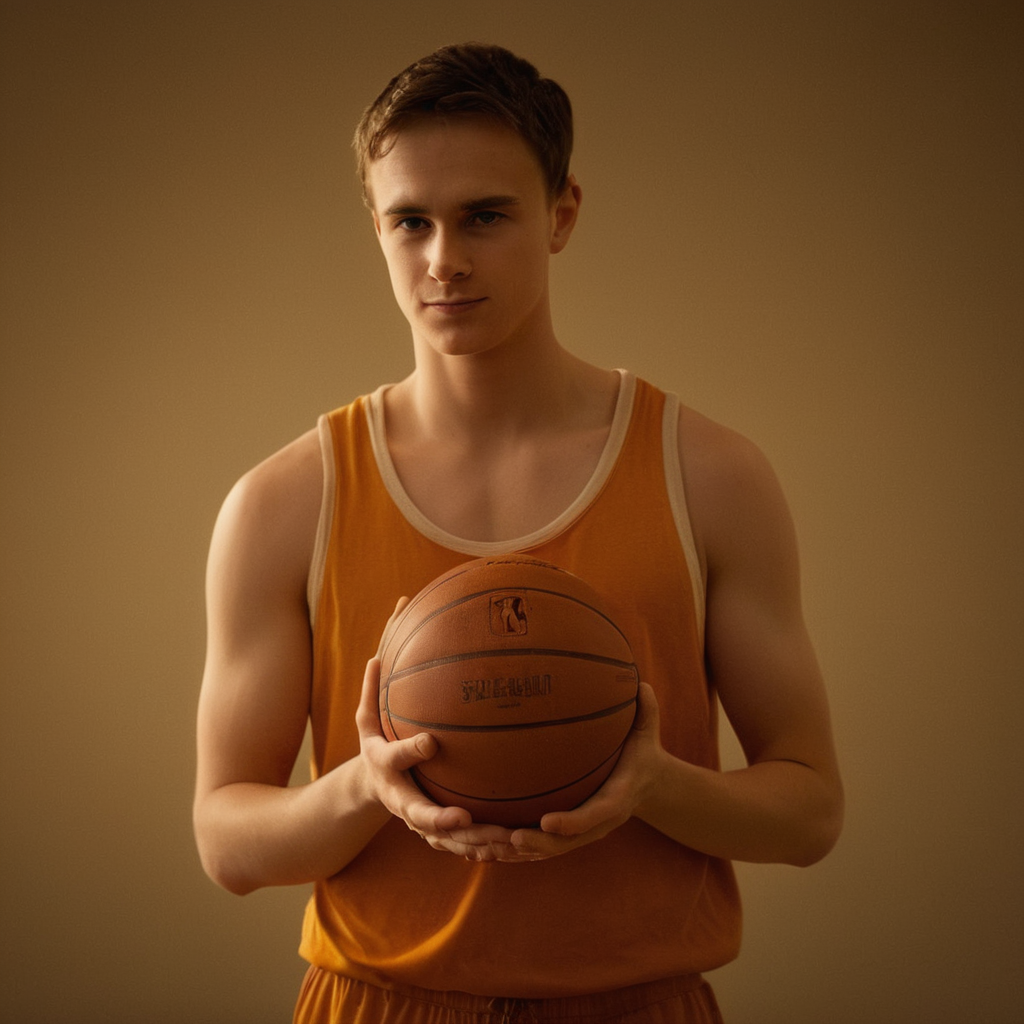 cinematic film still of  <lora:Warm Lighting Style:1>
warm light,a man holding a basketball in his hands,warm lighting style,1boy,holding,male focus,ball,sportswear,holding ball,basketball 3200k, orange color, yellow color, warm color, straw color, golden color, shallow depth of field, vignette, highly detailed, high budget, bokeh, cinemascope, moody, epic, gorgeous, film grain, grainy