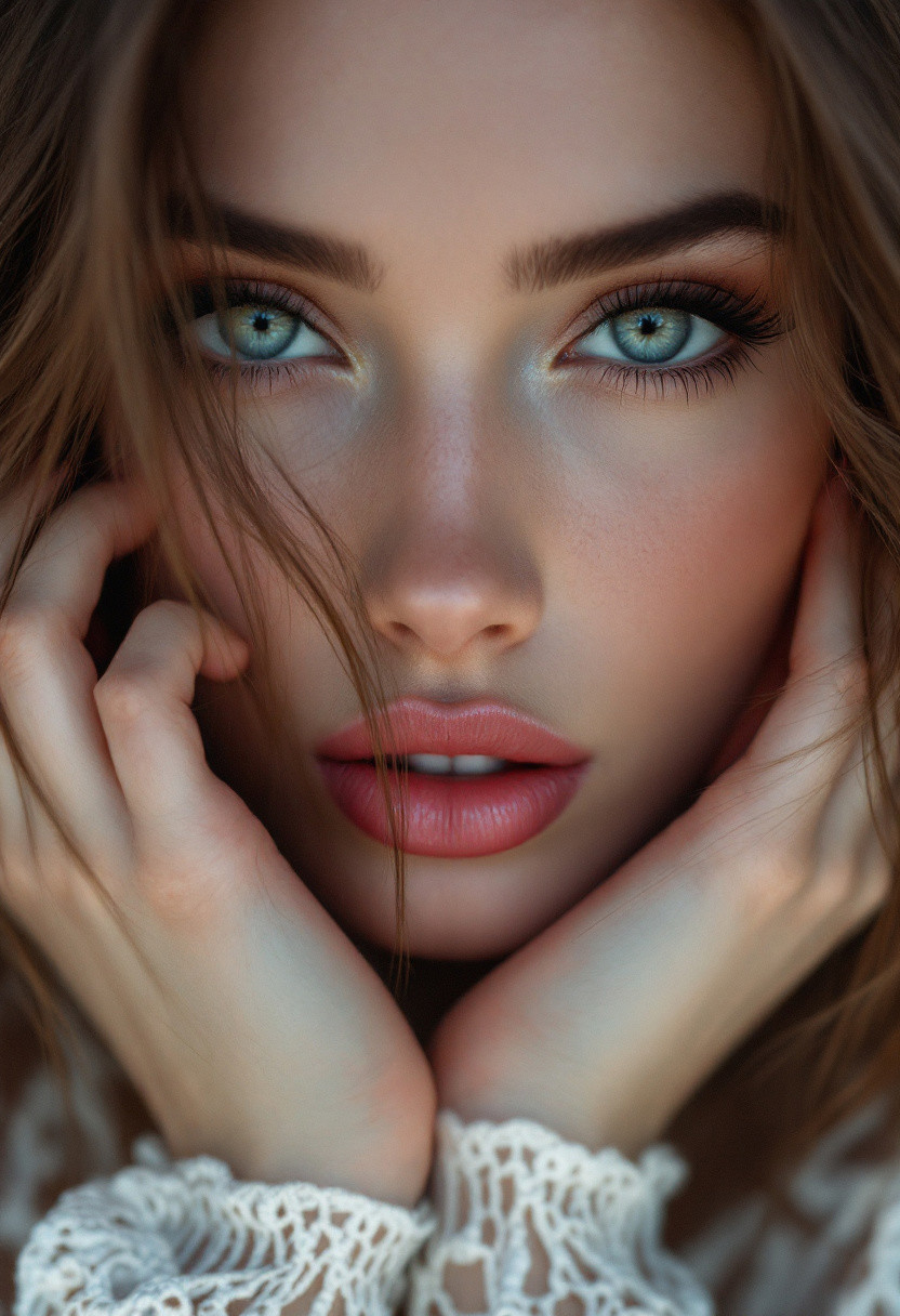 4k Erotic photo art of the most gorgeous girl alive with subvert expectations, puckered lips, highly detailed gorgeous eyes, highly detailed clothes, highly detailed face, highly detailed perfect hands, highly detailed background,