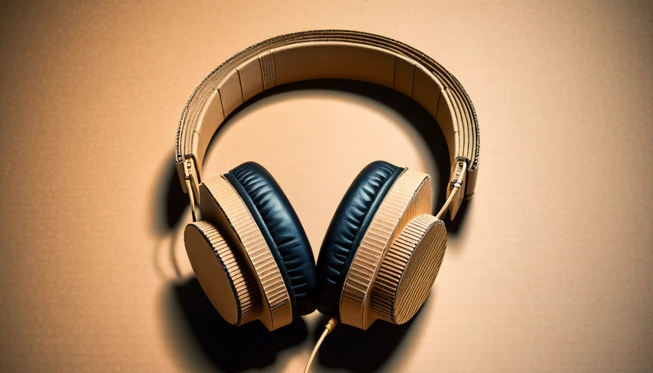 <lora:CardboardStyleXL:1>CardboardStyle Headphones, made from (textured:0.7) cardboard, simple, basic, corrugated, hand-crafted, in location: magnetic storm, <lora:add-detail-xl:0.5>
