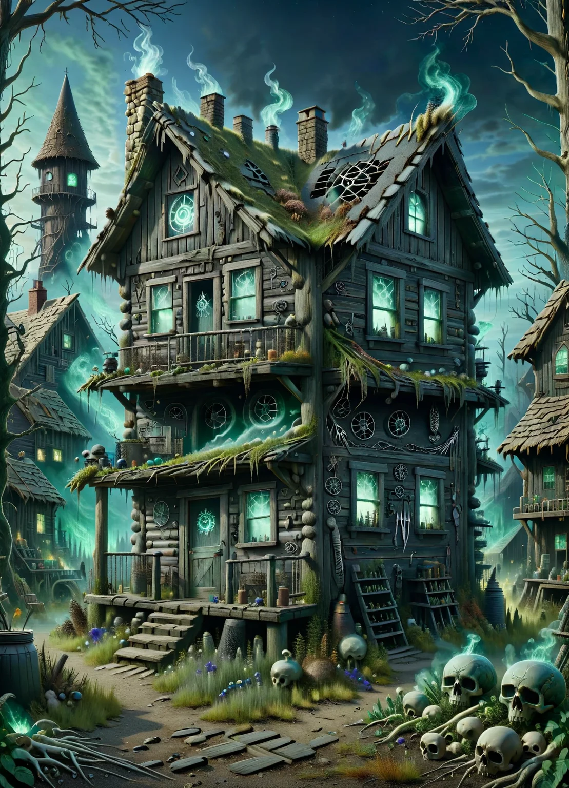 DonM50u13ff1g13XL town cabin in urban biome <lora:DonM50u13ff1g13XL:1>
