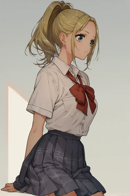 score_9, score_8_up, score_7_up, score_6_up, score_5_up, score_4_up, source_anime,
<lora:Sasago_Jennifer_Yuka:1> 1girl, yuka, blonde hair, ponytail, school uniform,
<lora:LineArt Mono Style LoRA_Pony XL v6:0.8>
