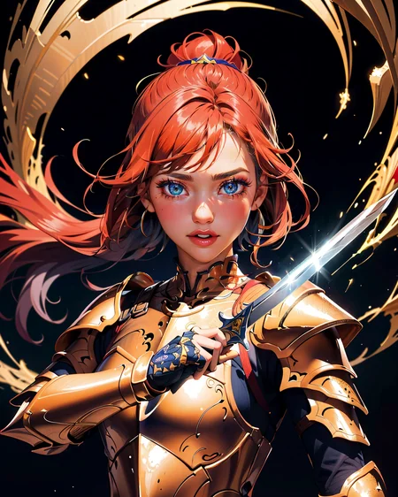 an illustration of a female paladin adorned in holy armor, wielding a sacred sword, furrowed brow,
masterpiece, best quality, intricate detail, high background detail, high contrast, <lora:emotion_angry_slider_v1:0.5>