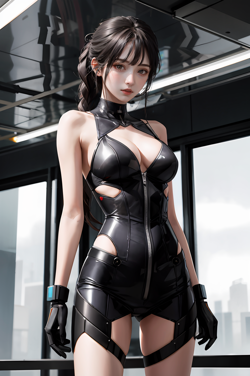 1girl,moyou,machine,mechanical_arms,