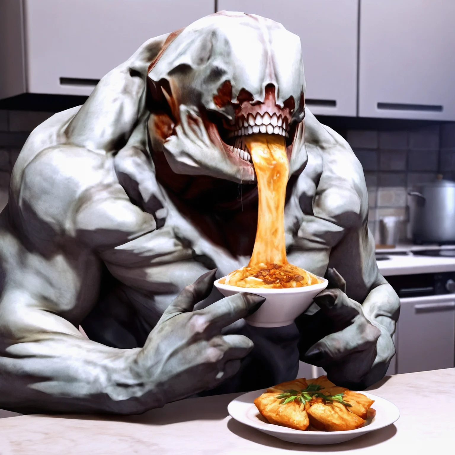 hellknight, masterpiece,best quality,amazing quality, monster, upper body,