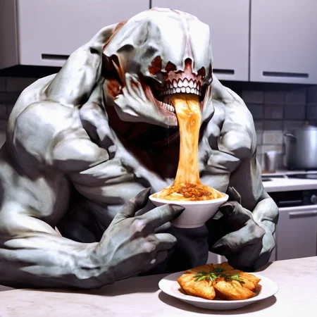 hellknight, masterpiece,best quality,amazing quality, monster, upper body,
