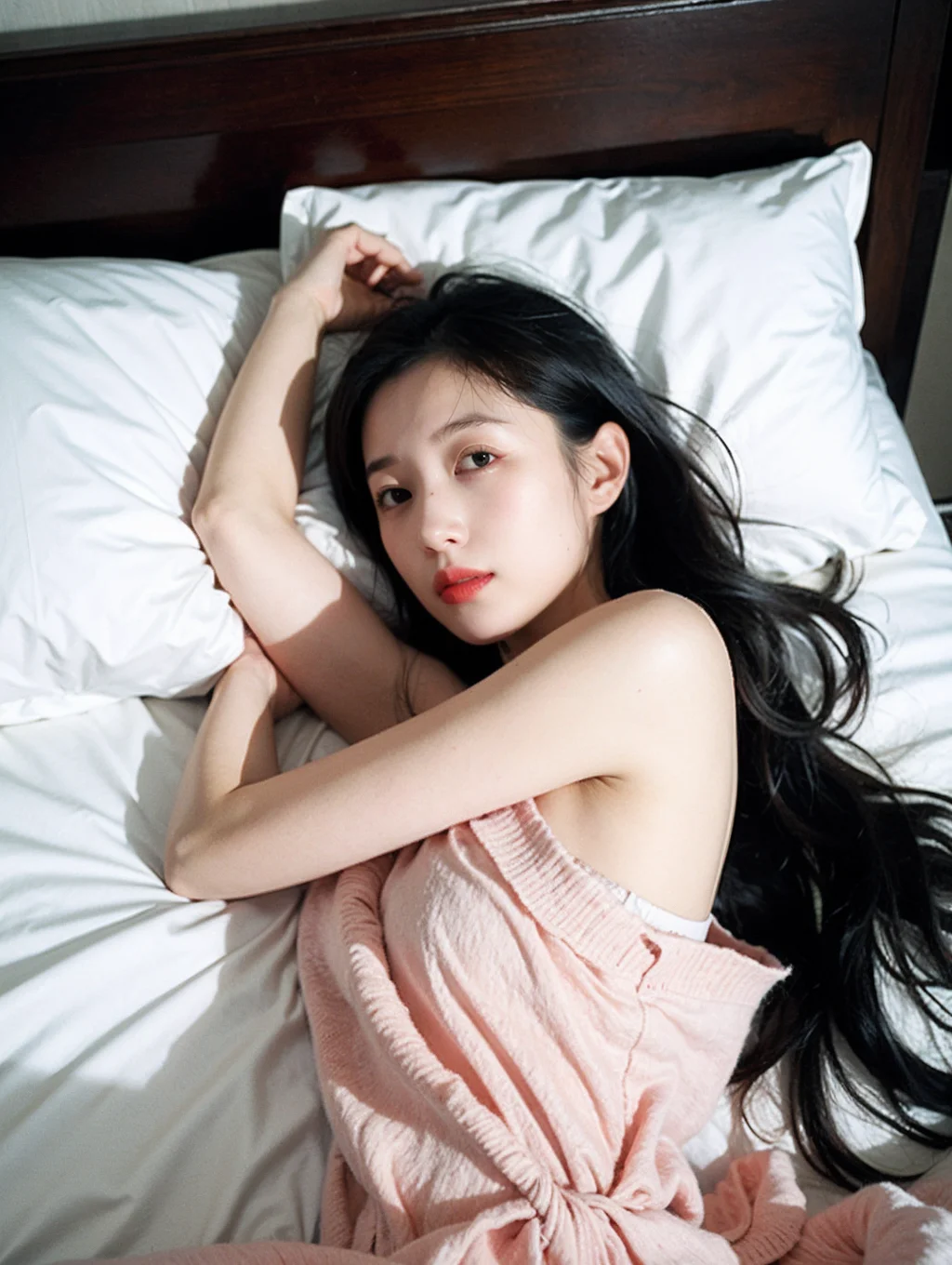 1girl,moyou,bed,