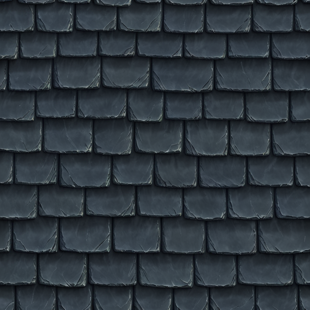 <lora:Hand-Painted_2d_Seamless_Textures_7:1> 2d seamless hand-painted texture of stone slate roof tiles, running bond, worn edges
masterpiece, detailed, high quality, high resolution, 4k texture