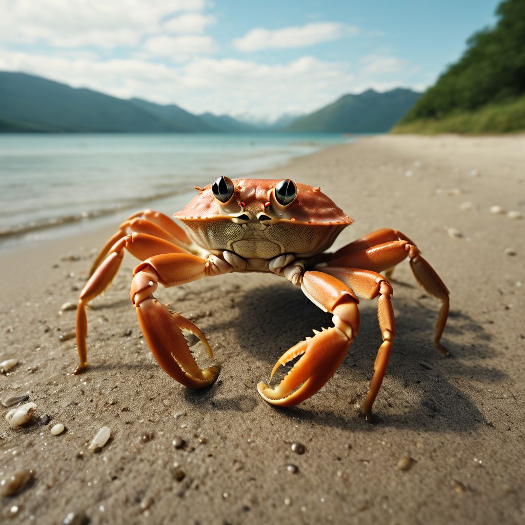 cinematic photo of  a crab's life   <lora:Happy_World:0.8>, 35mm photograph, film, bokeh,  professional, 4k, highly detailed,